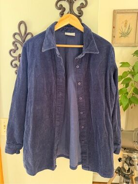 Blair Navy Corduroy Shirt Jacket